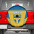 Custom Sweden Football Spare Tire Cover Go Blagult - Scandinavian Pattern - Wonder Print Shop