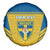 Custom Sweden Football Spare Tire Cover Go Blagult - Scandinavian Pattern - Wonder Print Shop