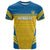 Custom Sweden Football T Shirt Go Blagult - Scandinavian Pattern - Wonder Print Shop