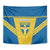 Custom Sweden Football Tapestry Go Blagult - Scandinavian Pattern - Wonder Print Shop
