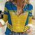 Custom Sweden Football Women Casual Shirt Go Blagult - Scandinavian Pattern - Wonder Print Shop