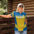 Custom Sweden Football Women Polo Shirt Go Blagult - Scandinavian Pattern - Wonder Print Shop