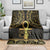 Ancient Egypt Ankh and Eye Of Horus Blanket Egyptian Hieroglyphs