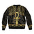 Ancient Egypt Ankh and Eye Of Horus Bomber Jacket Egyptian Hieroglyphs - Wonder Print Shop