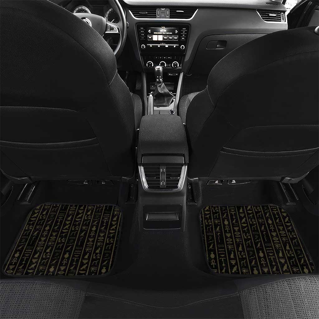 Ancient Egypt Ankh and Eye Of Horus Car Mats Egyptian Hieroglyphs - Wonder Print Shop