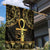 Ancient Egypt Ankh and Eye Of Horus Garden Flag Egyptian Hieroglyphs - Wonder Print Shop