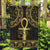 Ancient Egypt Ankh and Eye Of Horus Garden Flag Egyptian Hieroglyphs - Wonder Print Shop
