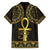 Ancient Egypt Ankh and Eye Of Horus Hawaiian Shirt Egyptian Hieroglyphs - Wonder Print Shop