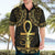 Ancient Egypt Ankh and Eye Of Horus Hawaiian Shirt Egyptian Hieroglyphs - Wonder Print Shop