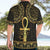 Ancient Egypt Ankh and Eye Of Horus Hawaiian Shirt Egyptian Hieroglyphs - Wonder Print Shop