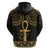 Ancient Egypt Ankh and Eye Of Horus Hoodie Egyptian Hieroglyphs - Wonder Print Shop