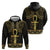 Ancient Egypt Ankh and Eye Of Horus Hoodie Egyptian Hieroglyphs - Wonder Print Shop