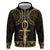 Ancient Egypt Ankh and Eye Of Horus Hoodie Egyptian Hieroglyphs - Wonder Print Shop