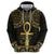 Ancient Egypt Ankh and Eye Of Horus Hoodie Egyptian Hieroglyphs - Wonder Print Shop