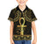 Ancient Egypt Ankh and Eye Of Horus Kid Hawaiian Shirt Egyptian Hieroglyphs - Wonder Print Shop