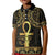 Ancient Egypt Ankh and Eye Of Horus Kid Polo Shirt Egyptian Hieroglyphs - Wonder Print Shop