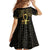 Ancient Egypt Ankh and Eye Of Horus Kid Short Sleeve Dress Egyptian Hieroglyphs - Wonder Print Shop