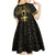 Ancient Egypt Ankh and Eye Of Horus Kid Short Sleeve Dress Egyptian Hieroglyphs - Wonder Print Shop