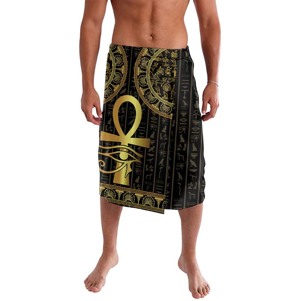 Ancient Egypt Ankh and Eye Of Horus Lavalava Egyptian Hieroglyphs - Wonder Print Shop