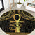Ancient Egypt Ankh and Eye Of Horus Round Carpet Egyptian Hieroglyphs