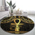 Ancient Egypt Ankh and Eye Of Horus Round Carpet Egyptian Hieroglyphs