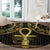 Ancient Egypt Ankh and Eye Of Horus Round Carpet Egyptian Hieroglyphs