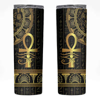 Ancient Egypt Ankh and Eye Of Horus Skinny Tumbler Egyptian Hieroglyphs - Wonder Print Shop