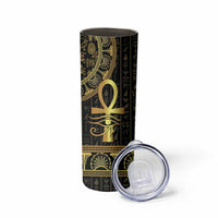 Ancient Egypt Ankh and Eye Of Horus Skinny Tumbler Egyptian Hieroglyphs - Wonder Print Shop