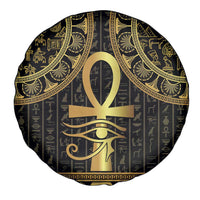Ancient Egypt Ankh and Eye Of Horus Spare Tire Cover Egyptian Hieroglyphs - Wonder Print Shop