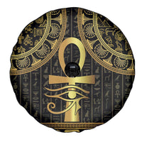 Ancient Egypt Ankh and Eye Of Horus Spare Tire Cover Egyptian Hieroglyphs - Wonder Print Shop
