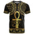 Ancient Egypt Ankh and Eye Of Horus T Shirt Egyptian Hieroglyphs - Wonder Print Shop