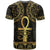 Ancient Egypt Ankh and Eye Of Horus T Shirt Egyptian Hieroglyphs - Wonder Print Shop