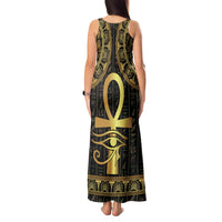 Ancient Egypt Ankh and Eye Of Horus Tank Maxi Dress Egyptian Hieroglyphs - Wonder Print Shop