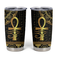 Ancient Egypt Ankh and Eye Of Horus Tumbler Cup Egyptian Hieroglyphs - Wonder Print Shop