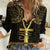 Ancient Egypt Ankh and Eye Of Horus Women Casual Shirt Egyptian Hieroglyphs - Wonder Print Shop