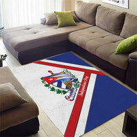 Cuba Independence Day Area Rug Patria o Muerte Venceremos Curve Flag Style - Wonder Print Shop
