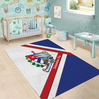 Cuba Independence Day Area Rug Patria o Muerte Venceremos Curve Flag Style - Wonder Print Shop