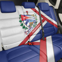 Cuba Independence Day Back Car Seat Cover Patria o Muerte Venceremos Curve Flag Style - Wonder Print Shop