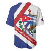 Cuba Independence Day Baseball Jersey Patria o Muerte Venceremos Curve Flag Style - Wonder Print Shop