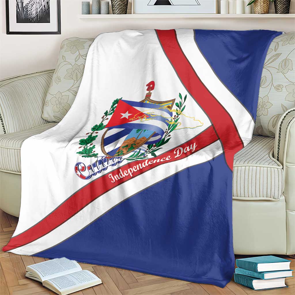 Cuba Independence Day Blanket Patria o Muerte Venceremos Curve Flag Style - Wonder Print Shop