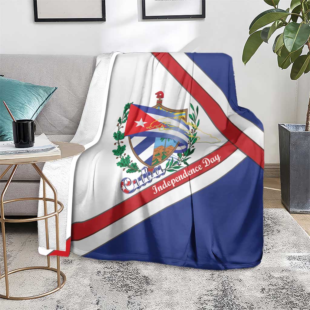 Cuba Independence Day Blanket Patria o Muerte Venceremos Curve Flag Style - Wonder Print Shop