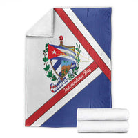 Cuba Independence Day Blanket Patria o Muerte Venceremos Curve Flag Style - Wonder Print Shop