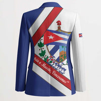 Cuba Independence Day Blazer Patria o Muerte Venceremos Curve Flag Style - Wonder Print Shop