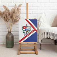 Cuba Independence Day Canvas Wall Art Patria o Muerte Venceremos Curve Flag Style - Wonder Print Shop
