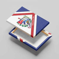 Cuba Independence Day Canvas Wall Art Patria o Muerte Venceremos Curve Flag Style - Wonder Print Shop