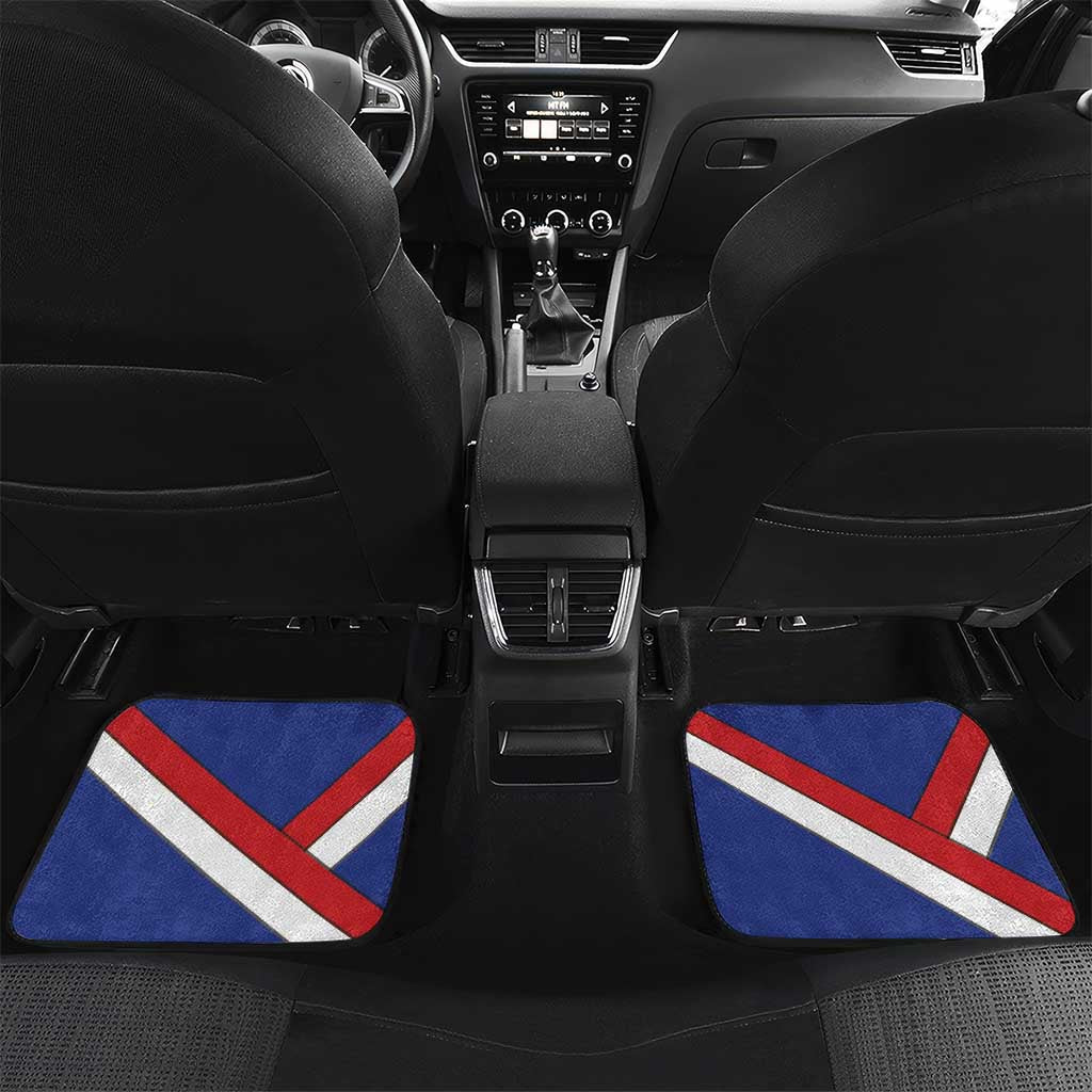 Cuba Independence Day Car Mats Patria o Muerte Venceremos Curve Flag Style - Wonder Print Shop