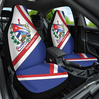 Cuba Independence Day Car Seat Cover Patria o Muerte Venceremos Curve Flag Style - Wonder Print Shop