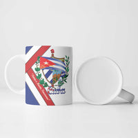Cuba Independence Day Ceramic Mug Patria o Muerte Venceremos Curve Flag Style - Wonder Print Shop