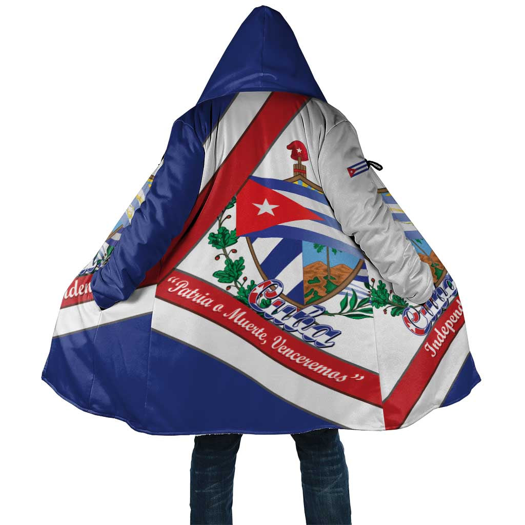 Cuba Independence Day Cloak Patria o Muerte Venceremos Curve Flag Style - Wonder Print Shop