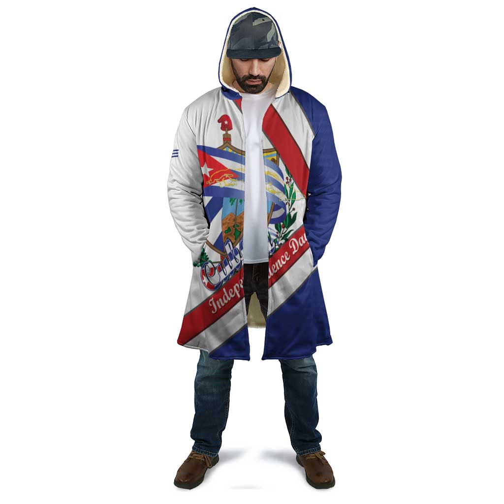 Cuba Independence Day Cloak Patria o Muerte Venceremos Curve Flag Style - Wonder Print Shop